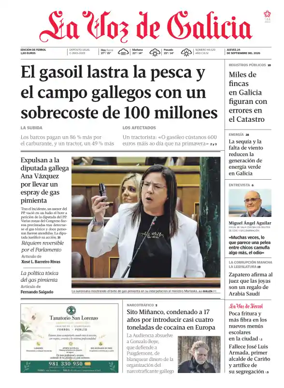 Cover of La Voz de Galicia (Ferrol)