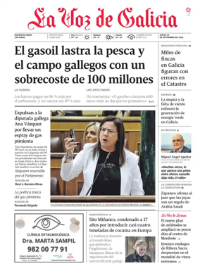 Cover of La Voz de Galicia (Monforte)