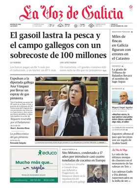 Cover of La Voz de Galicia (Vigo)