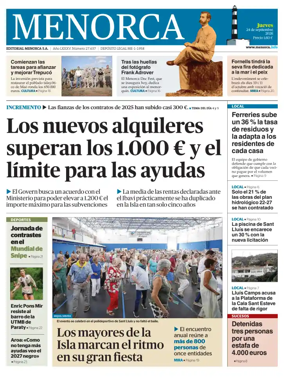 Cover of Menorca Diario Insular