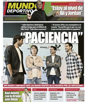 Cover of Mundo Deportivo (Bizkaia-Araba)
