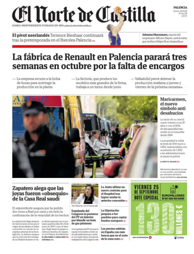 Cover of Norte de Castilla (Palencia)
