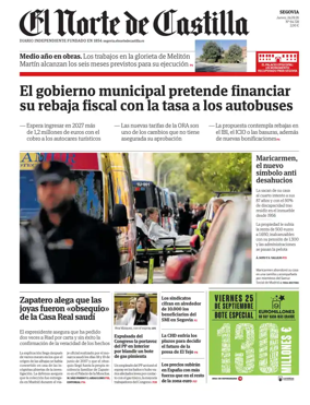 Cover of Norte de Castilla (Segovia)