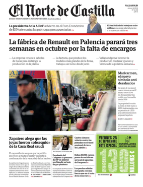 Cover of Norte de Castilla (Valladolid)