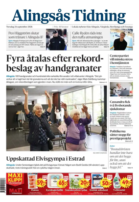 Cover of Alingsas Tidning