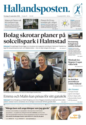 Cover of Hallandsposten