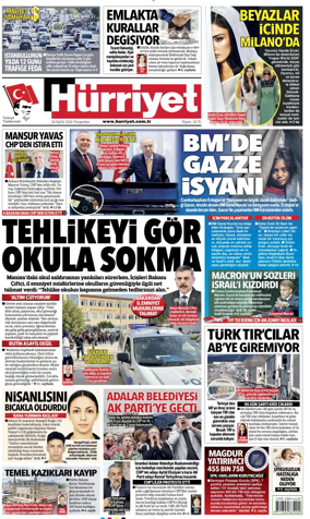 Cover of Hurriyet