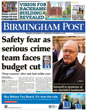 Cover of Birmingham Post