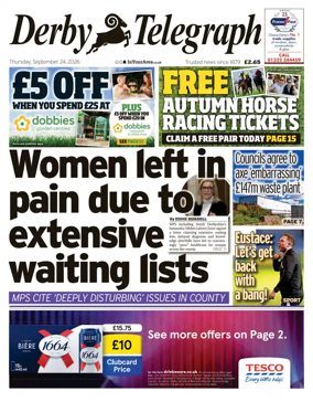 Cover of Derby Telegraph