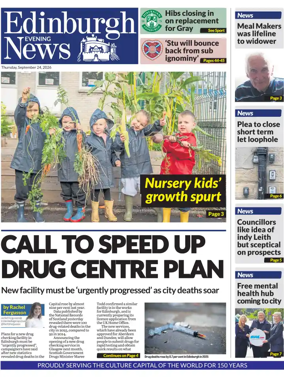 Cover of Edinburgh Evening News