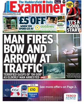 Cover of Huddersfield Daily Examiner