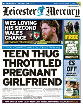 Cover of Leicester Mercury