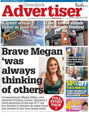 Cover of Ormskirk Advertiser