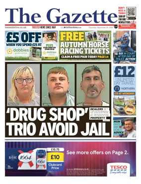 Cover of Teesside Evening Gazette