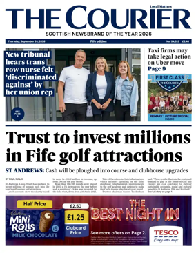 Cover of The Courier & Advertiser (Fife Edition)