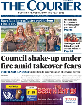 Cover of The Courier & Advertiser (Perth and Perthshire Edition)
