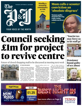 Cover of The Press and Journal (Inverness Highlands and Islands)