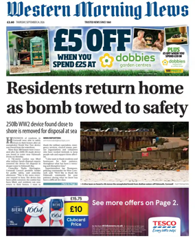 Cover of Western Morning News