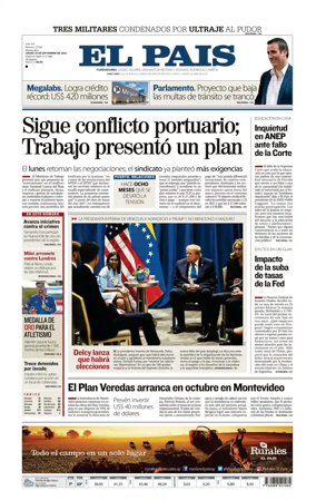 Cover of El Pais (Uruguay)