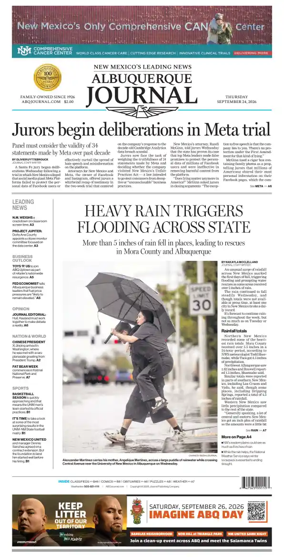 Cover of Albuquerque Journal