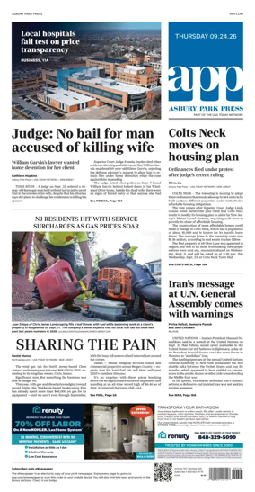 Cover of Asbury Park Press