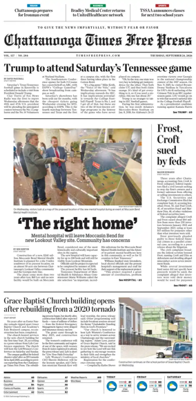 Cover of Chattanooga Times Free Press