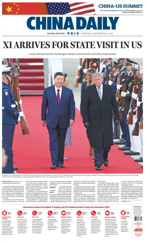 Cover of China Daily Global Edition (USA)