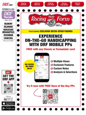 Cover of Daily Racing Form National Digital Edition