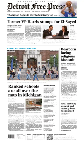 Cover of Detroit Free Press
