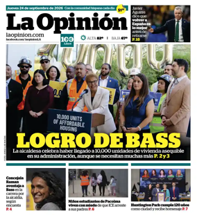 Cover of La Opinion