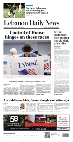 Cover of Lebanon Daily News