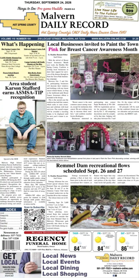 Cover of Malvern Daily Record