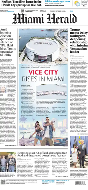 Cover of Miami Herald