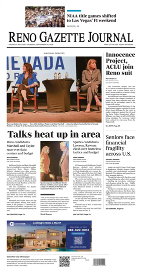 Cover of Reno Gazette Journal