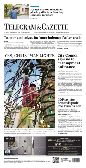 Cover of Telegram & Gazette