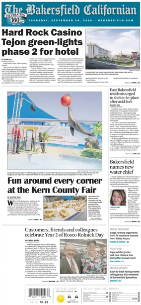 Cover of The Bakersfield Californian