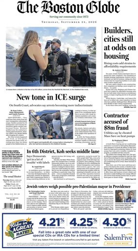 Cover of The Boston Globe