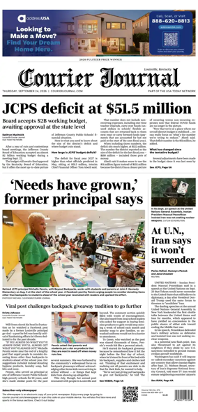 Cover of The Courier-Journal (Louisville)