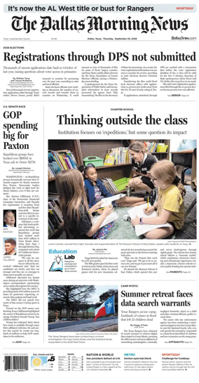 Cover of The Dallas Morning News