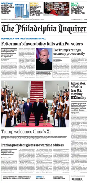 Cover of The Philadelphia Inquirer