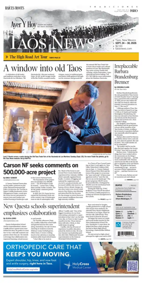 Cover of The Taos News