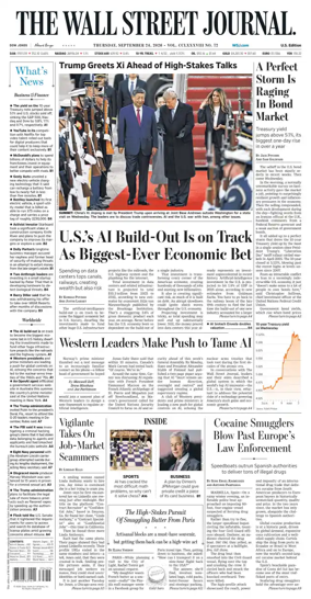 Cover of The Wall Street Journal