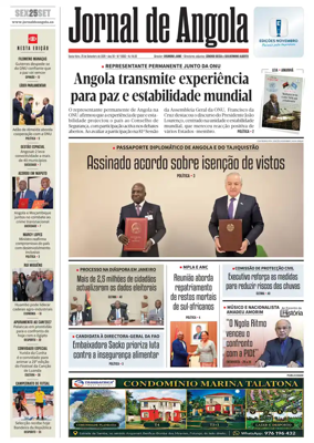Cover of Jornal de Angola