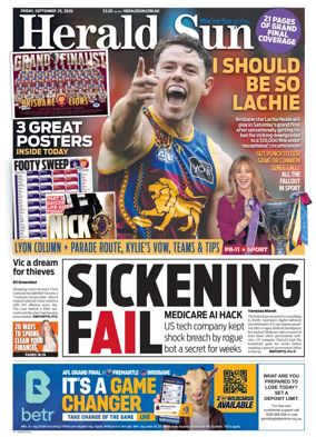 Cover of Herald Sun