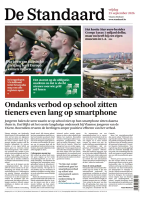 Cover of De Standaard