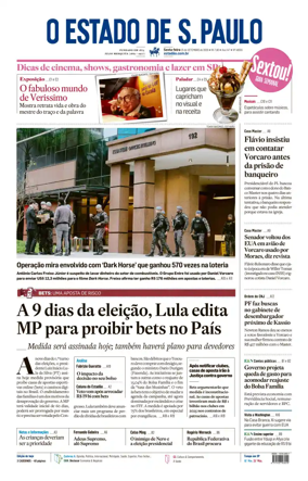 Cover of O Estado de S. Paulo