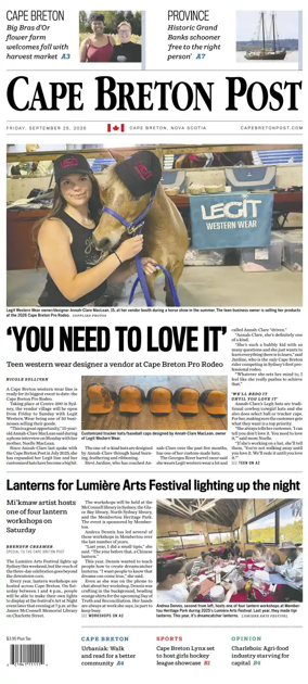 Cover of Cape Breton Post