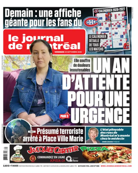 Cover of Le Journal de Montreal
