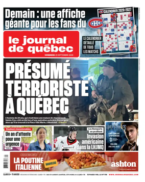 Cover of Le Journal de Quebec