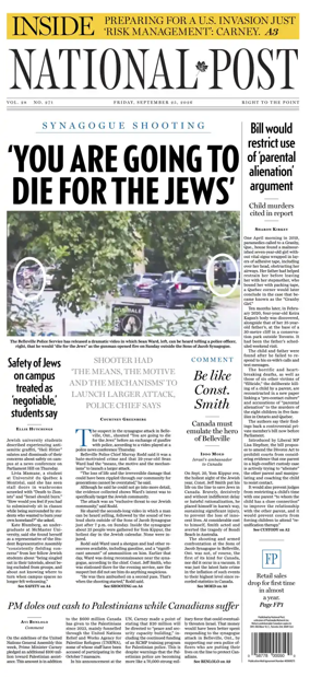 Cover of National Post - (National Edition)